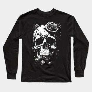 Skull with roses Long Sleeve T-Shirt